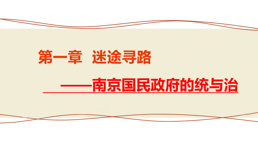 纲要（上）第22课 南京国民政府的统治和中共开辟革命新道路 课件（42张PPT）