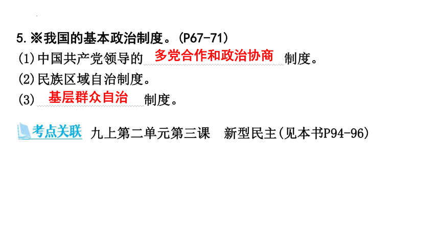 第三单元  人民当家作主  复习课件(共36张PPT) 统编版道德与法治八年级下册