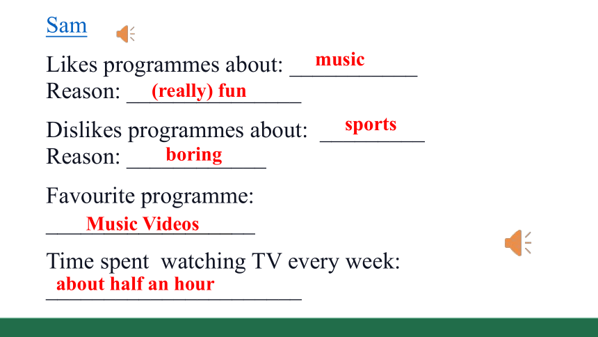 Unit 6 TV programmes Integrated skills 课件(共21张PPT，内嵌音频)牛津译林版九年级英语上册