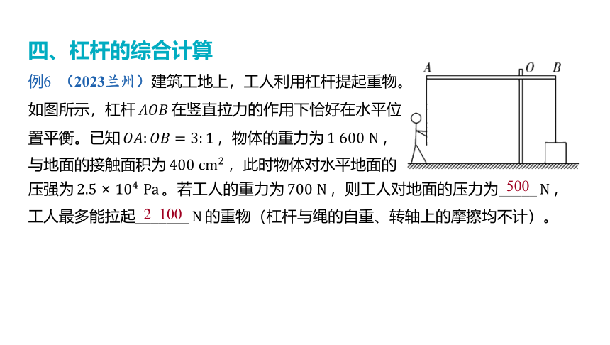 2024年河北省中考物理一轮复习第14讲 杠杆 杠杆的平衡条件及应用课件（40张PPT)