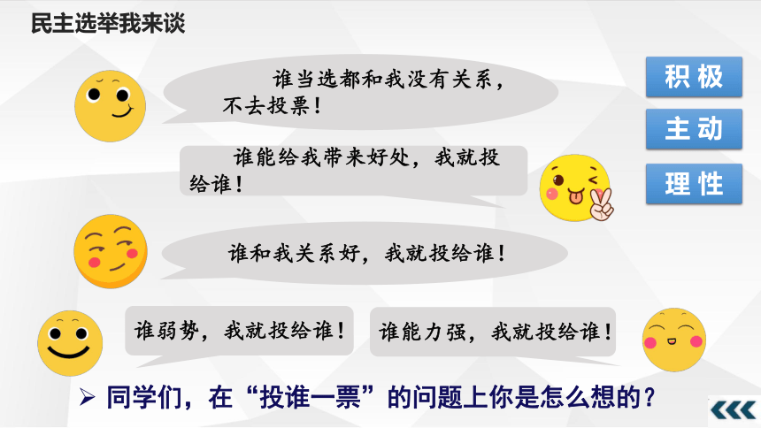 3.2 参与民主生活 课件(共20张PPT)