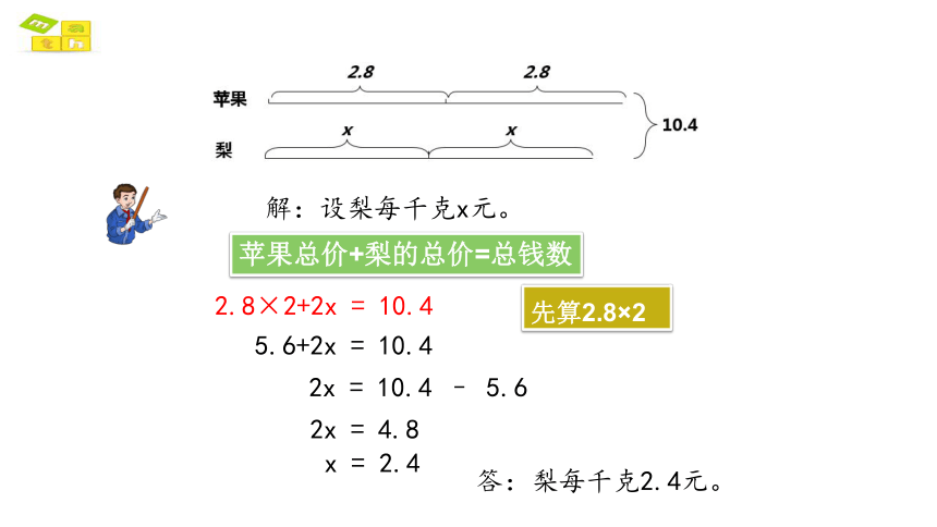 实际问题与方程例3课件人教版数学五年级上(共17张PPT)