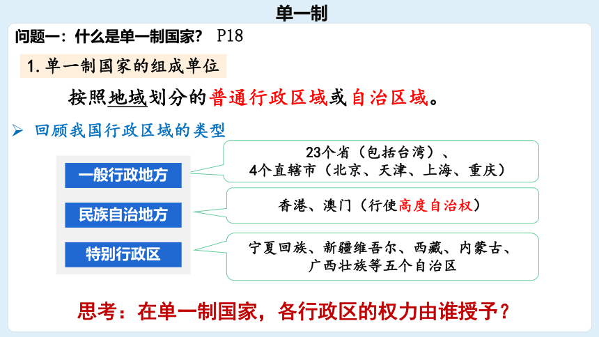 高中政治统编版选择性必修一2.2单一制和复合制（共25张ppt）