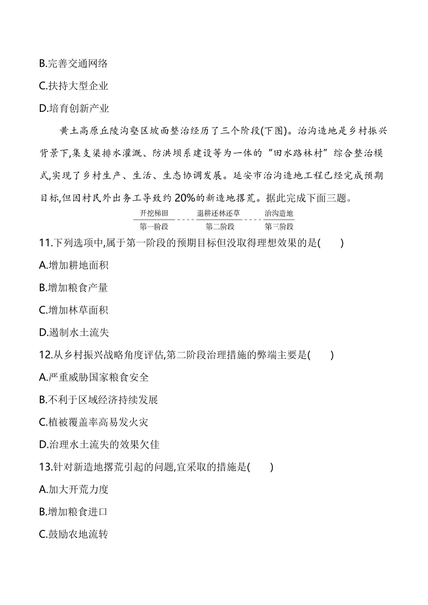 2024湘教版新教材高中地理选择性必修2同步练习--第二章　区域发展（含解析）