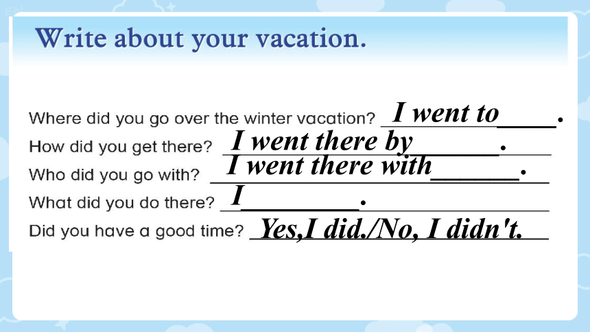 Unit 7 Vacation Lesson 6 课件（希沃版+图片版PPT)