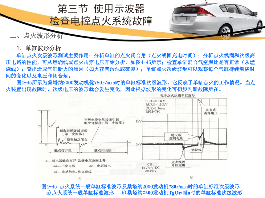 4.3使用示波器检查电控点火系统故障  课件(共12张PPT)-《汽车发动机电控系统原理与维修》同步教学（铁道版）