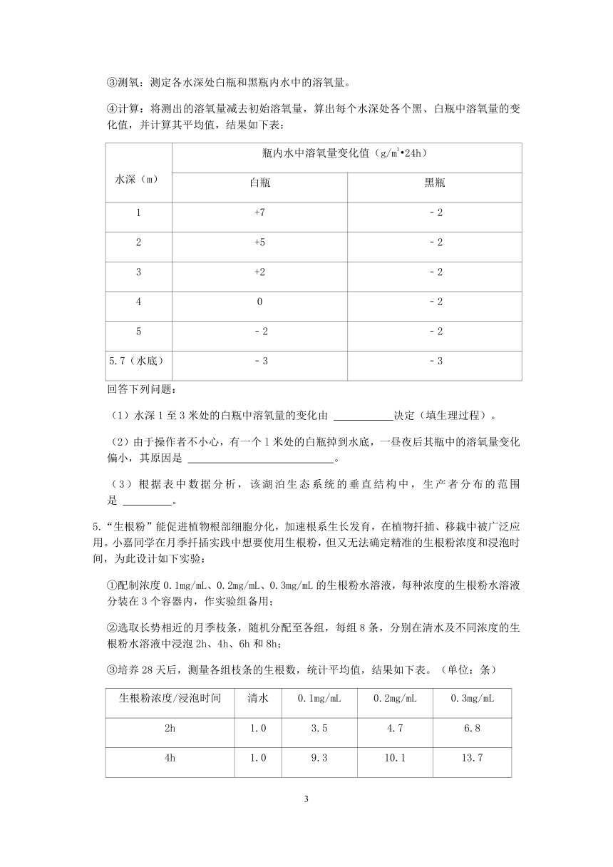 七年级科学 1.5科学探究 专题训练（含解析）