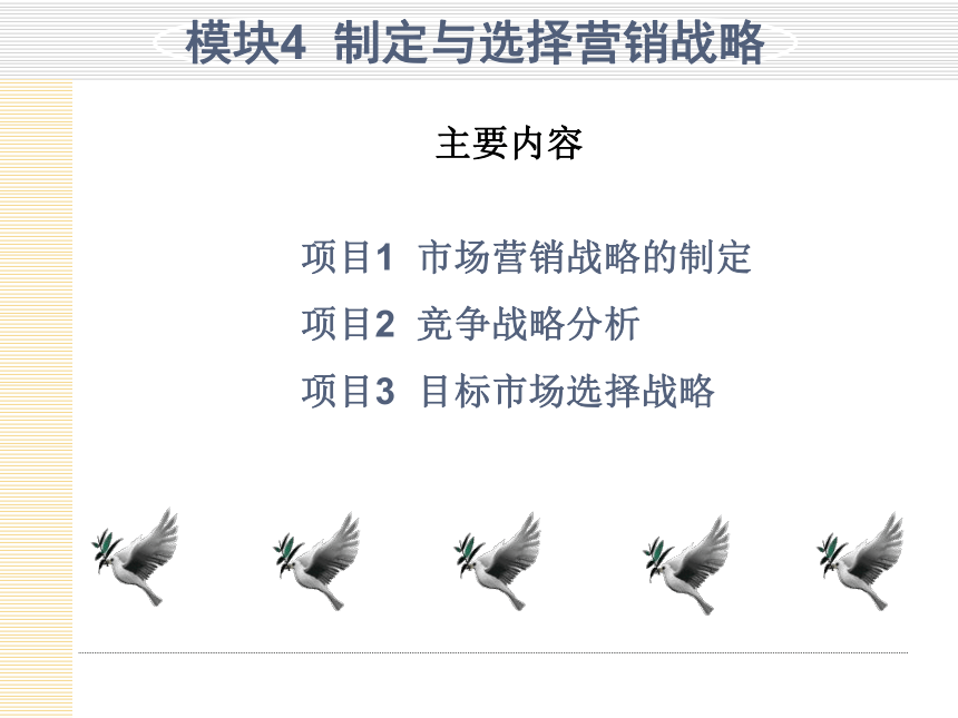 模块4  制定与选择营销战略 课件(共56张PPT)- 《市场营销项目化教程》同步教学（轻工业版）