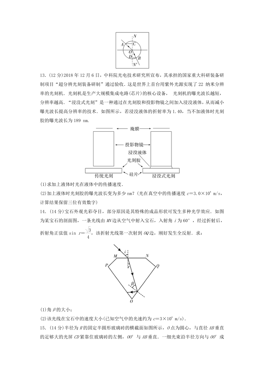 粤教版选择性必修第一册2023年高中物理 第四章 光及其应用 章末质量评估（含解析）