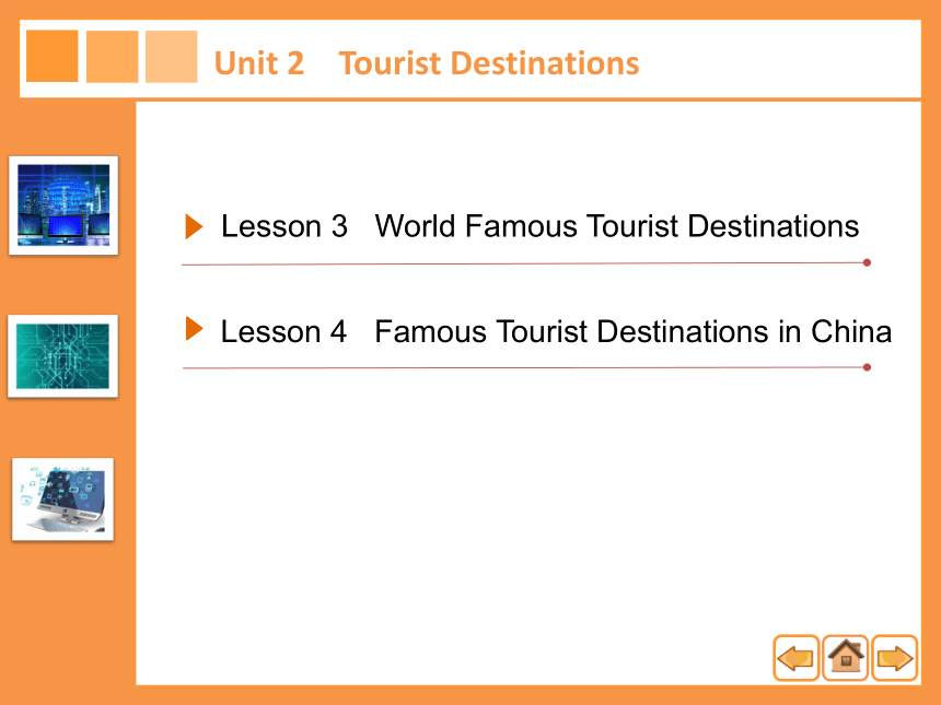 Unit 2    Tourist Destinations  课件(共42张PPT)-《旅游英语》同步教学（劳动版）