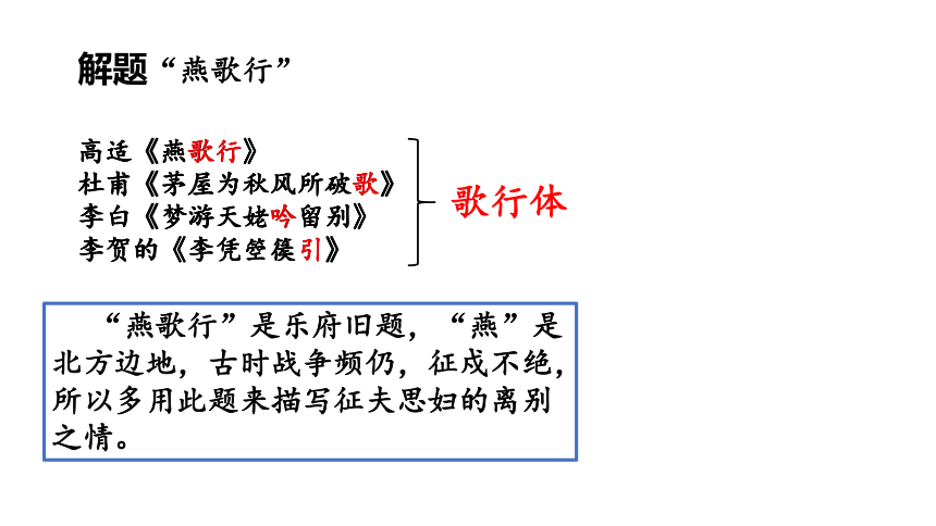 古诗词诵读《燕歌行并序》课件(共24张PPT)统编版选择性必修中册