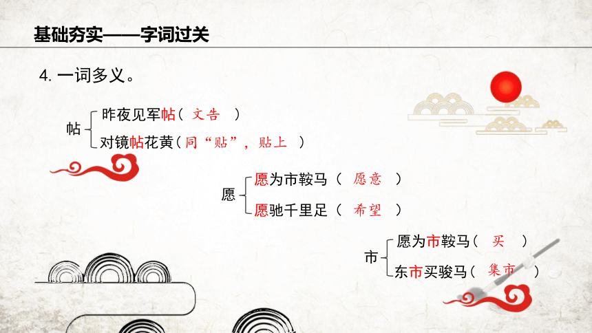 9 木兰诗 课件(共34张PPT) 2023-2024学年初中语文部编版七年级下册