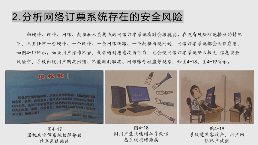 项目九 研究网络订票系统安全问题-信息系统安全风险与防范方法-高中信息技术（沪科版2019必修2）(共21张PPT)