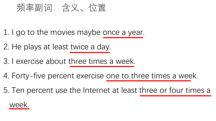 Unit 2  How often do you exercise?复习课件 (共33张PPT)人教版英语八年级上册