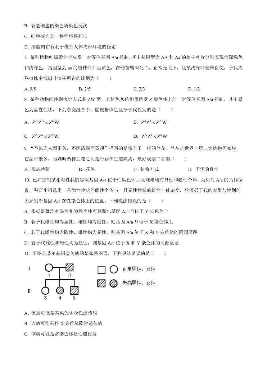 江西省宜春市百树学校2023-2024学年高三上学期期中考试生物学试题（含答案）