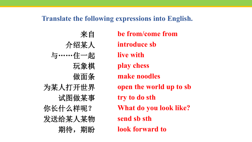Unit 5 Lesson 30 Writing an E-mail in English 课件(共22张PPT) 2023-2024学年冀教版英语七年级下册
