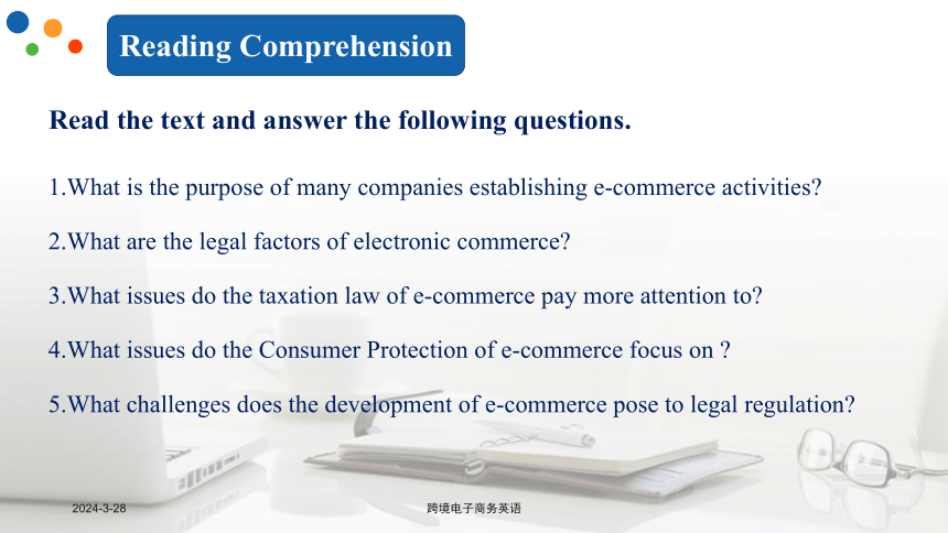 Lesson 12Legal Issues of E-Commerce课件(共33张PPT)- 《跨境电子商务英语》同步教学（重庆大学·2022）