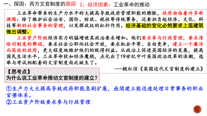 选必一第6课 西方的文官制度 课件(共21张PPT)