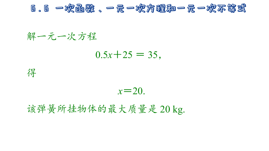 2023-2024学年苏科版数学八年级上册6.6  一次函数、一元一次方程和一元一次不等式 课件(共22张PPT)