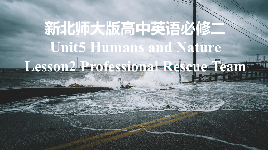 北师大版（2019） 必修第二册  Unit 5 Humans and Nature  Lesson 2 Professional rescue team课件(共36张PPT)