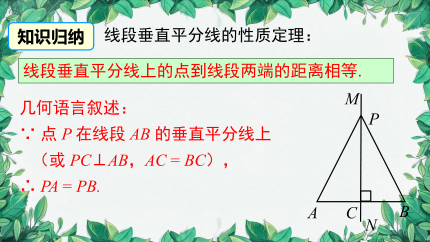 华师大版数学八年级上册 13.5.2 线段垂直平分线课件(共17张PPT)