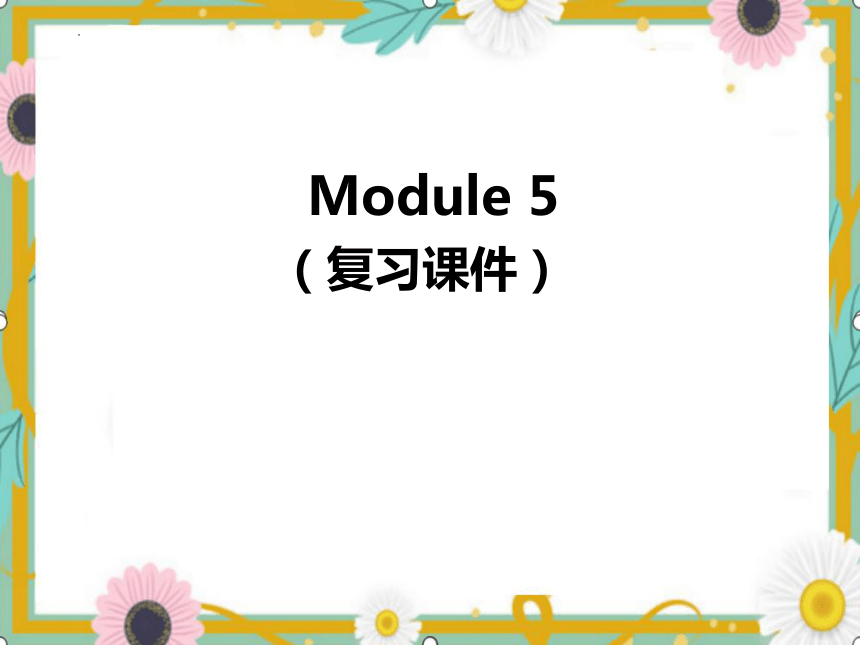 Module5（复习课件）-2023-2024学年六年级英语上册期末核心考点集训（外研版三起）(共47张PPT)