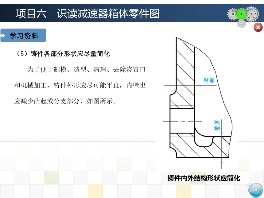 项目六　识读减速器箱体零件图 课件(共36张PPT)-《机械制图》同步教学（大连理工大学出版社）