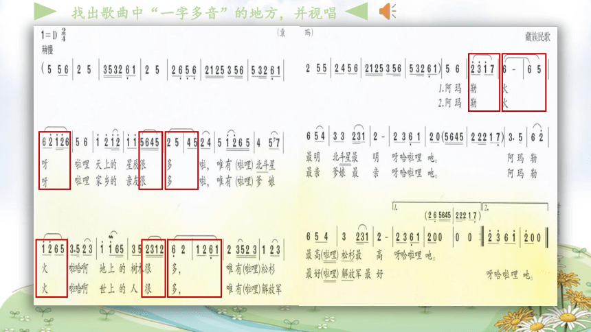 人音版八年级上册第三单元《阿玛勒火》课件(共15张PPT内嵌音频)