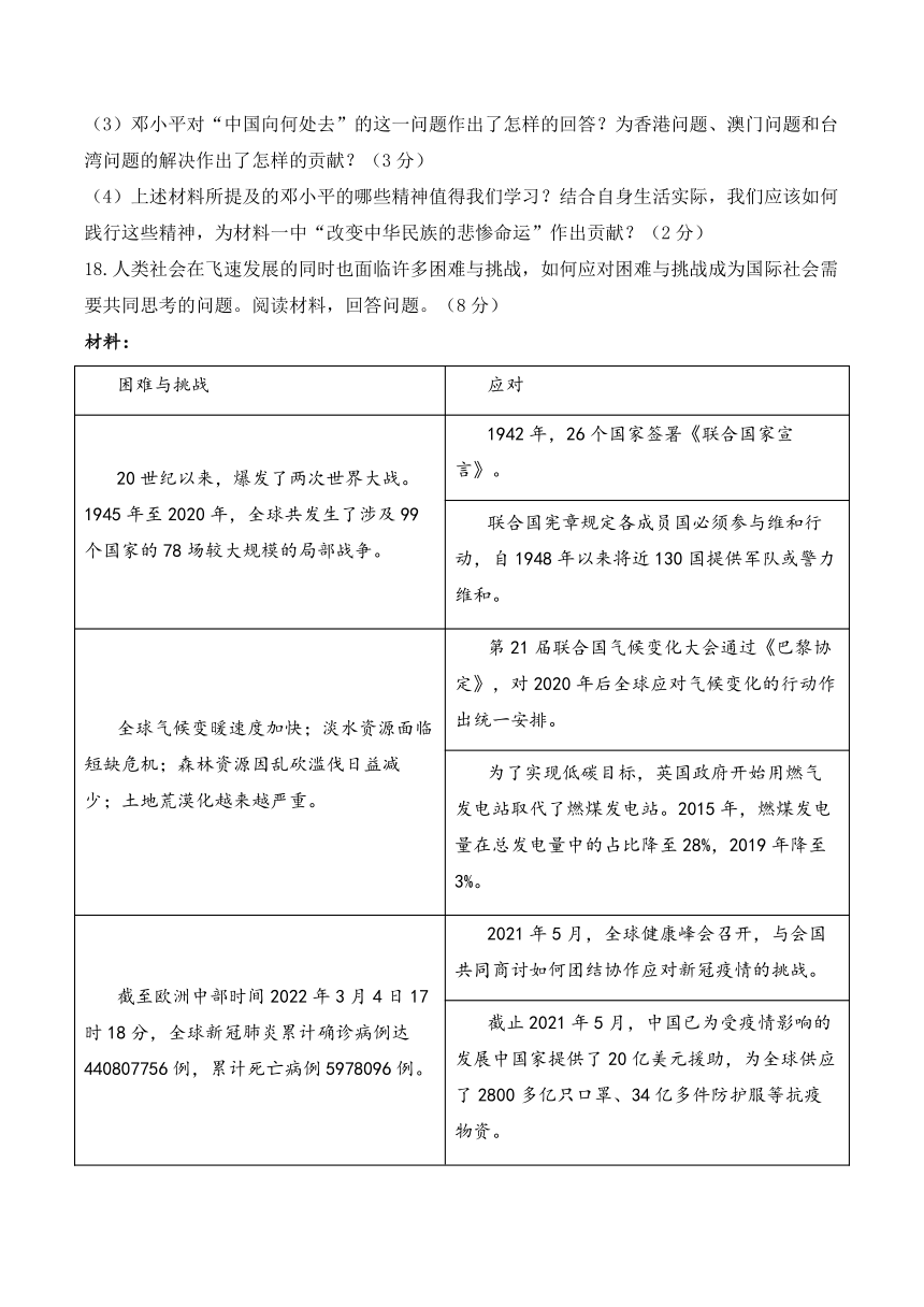 2024届中考历史模拟卷 【广西专用】（含解析答案）