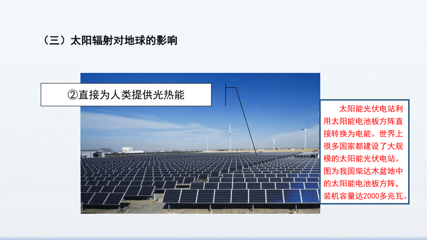 1.2 太阳对地球的影响 课件 2023-2024学年高一地理人教版（2019）必修一（30张）