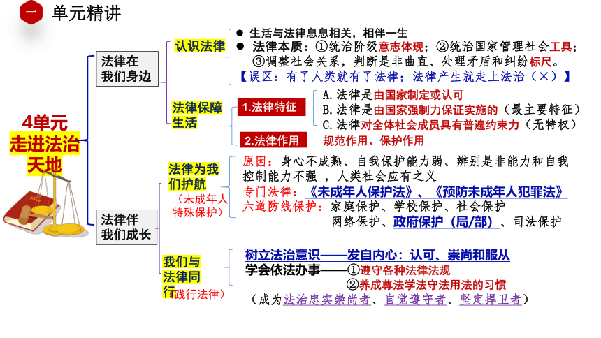 七年级下册第四单元走进法治天地 复习课件(共20张PPT) 2024年中考道德与法治一轮复习