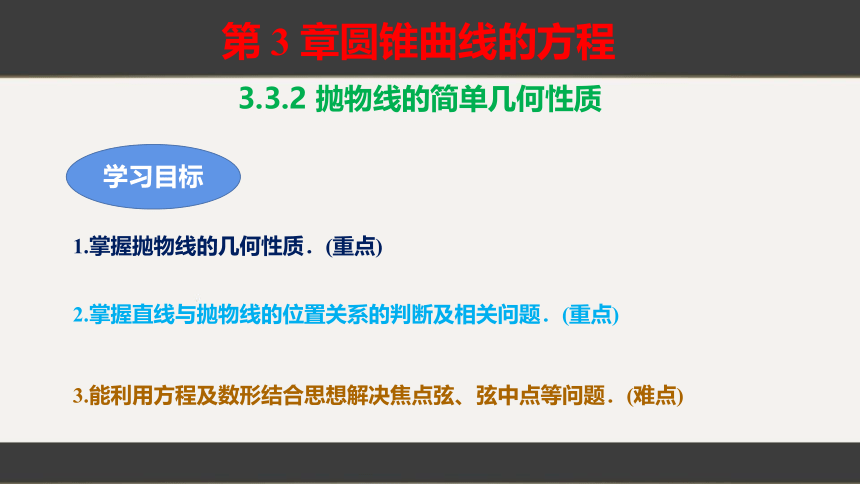 人教A版（2019）选择性必修第一册 3.3.2抛物线的简单几何性质 课件（共36张PPT）