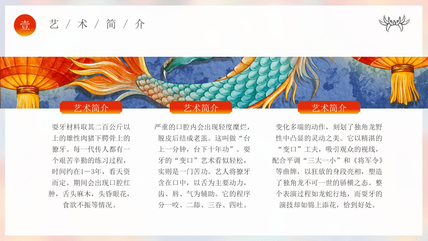 【中国文化】耍牙文化介绍 课件(共21张PPT)