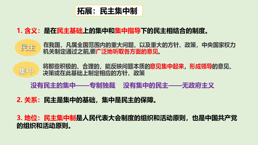 【核心素养目标】5.2 人民代表大会制度：我国的根本政治制度 课件(共29张PPT)2023-2024学年高一政治（统编版必修3）