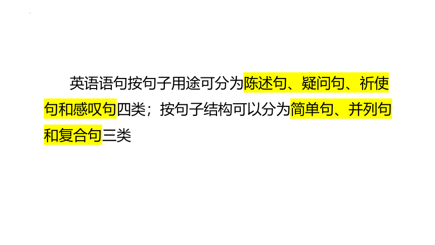 2024届高三英语复习：句子的种类的语法课件(共26张PPT)