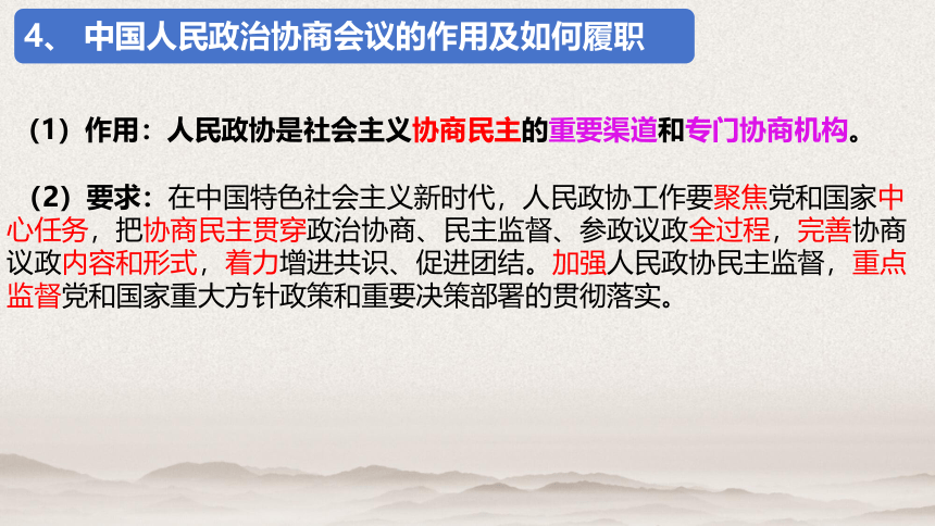 高中政治统编版必修三6.1中国共产党领导的多党合作和政治协商制度（共20张ppt）