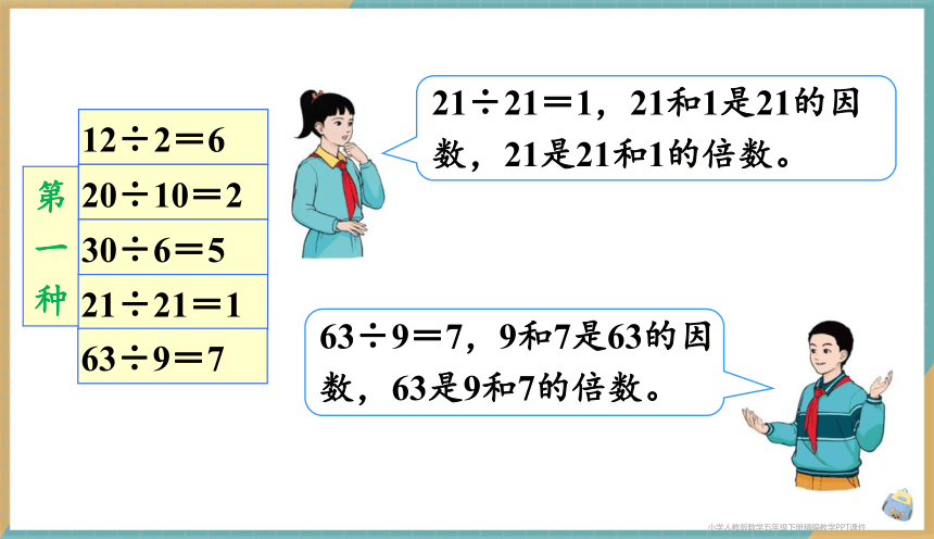 人教版小学数学五年级下册2.1 因数和倍数的认识（1）课件（共20张PPT）