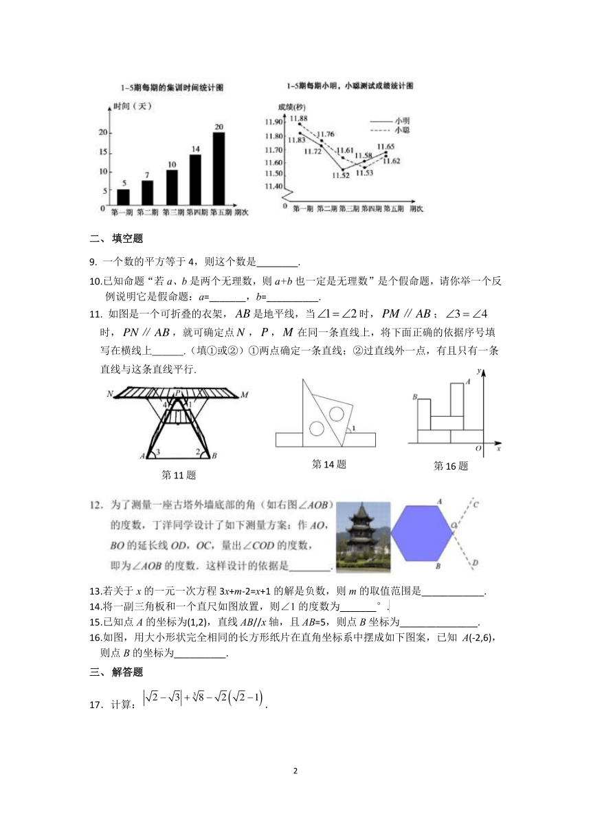 北京市西城区第十三中学分校 2023 ~2024学年八年级上学期开学摸底考试数学试卷PDF版（无答案）