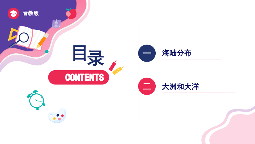 3.1 海陆分布（课件）-2023-2024学年七年级地理上册同步精品课堂（晋教版）（共52张PPT）