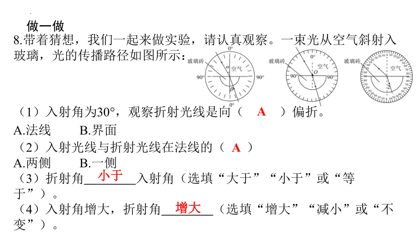 4.4光的折射 习题 课件(共37张PPT)人教版物理八年级上册