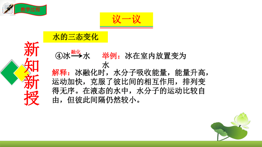 鲁教版化学九上同步课件：2.1 运动的水分子第1课时   水的三态变化及水的天然循环（共20张PPT）