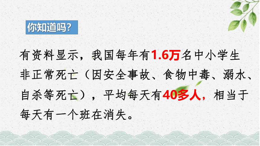 平安校园主题班会课件(共33张PPT)