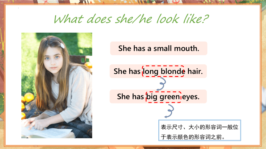 Unit 2 Topic 2  What does she look like? Section B（课件）(共30张PPT，内嵌音视频) 七年级英语上册（仁爱版）