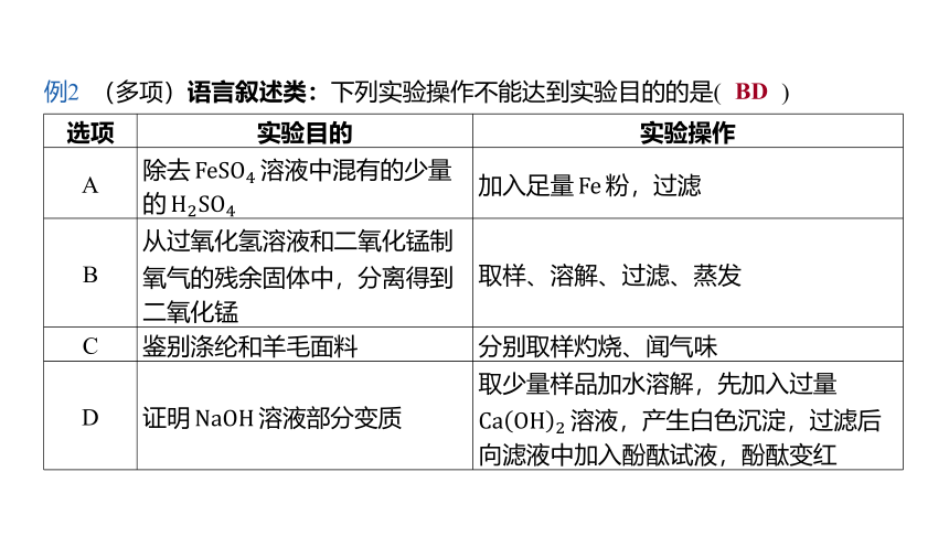 2024年山东省中考化学一轮复习主题十四 实验方案的设计与评价课件（共35张PPT)