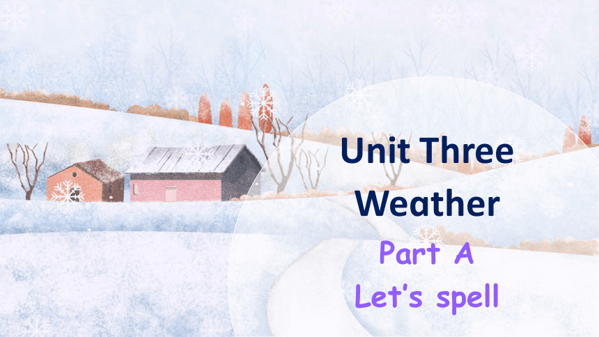 Unit 3 Weather Part A Let's spell课件（37张PPT)