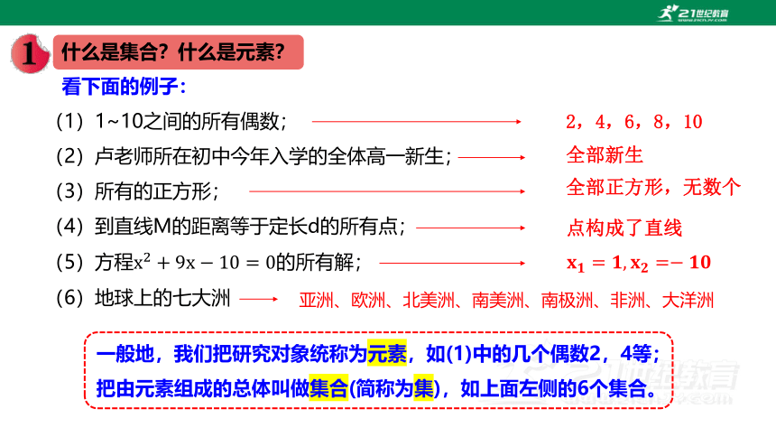 1.1  集合的概念 课件（28张PPT）