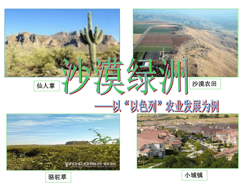 人教版人文地理上册  3.5.2沙漠绿洲 课件（14张ppt）