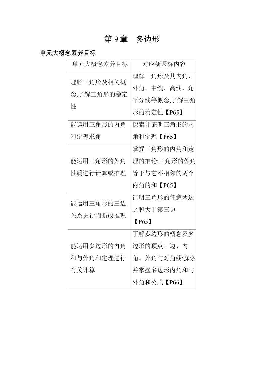 华东师大版数学七年级下册9.1.1 认识三角形 素养提升练习(含解析）