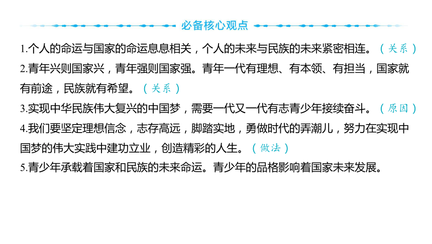 2024河南中考道德与法治一轮复习九年级下册第三单元 走向未来的少年课件（53张PPT)