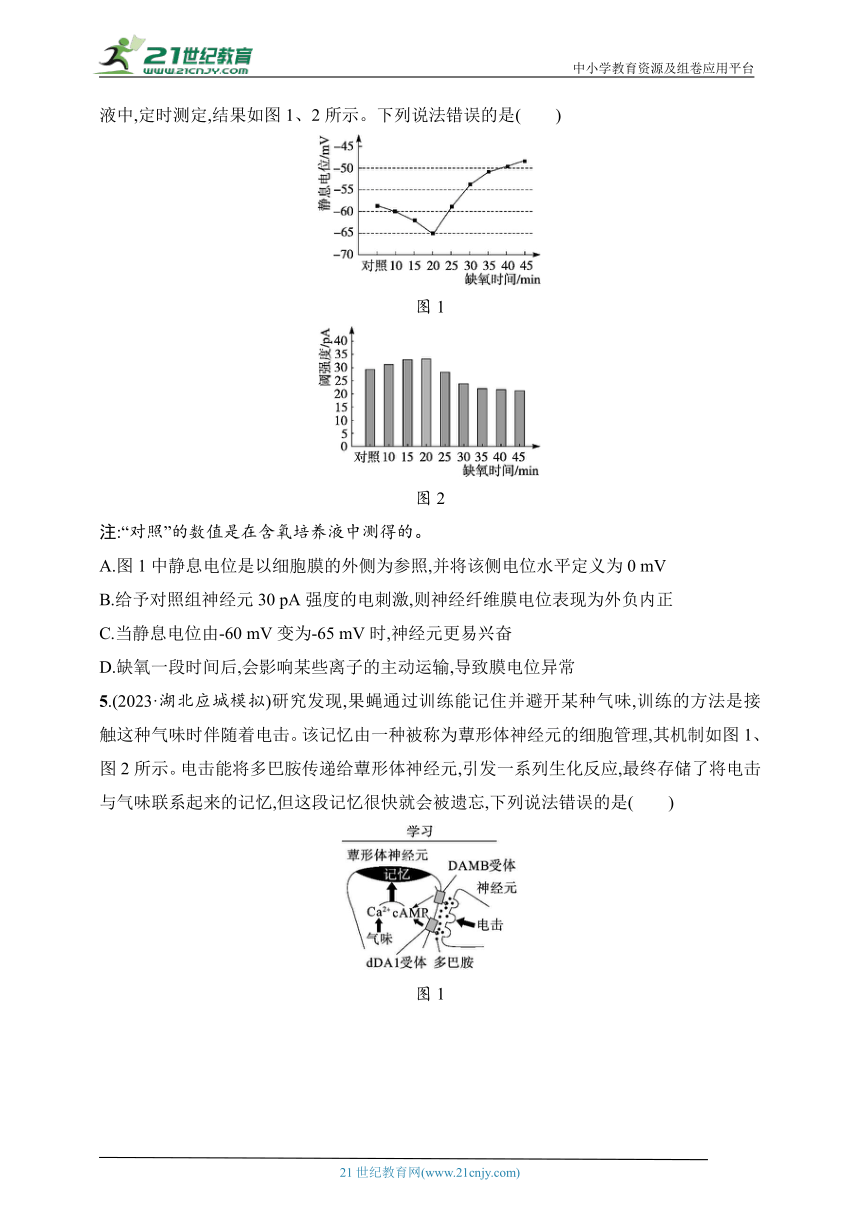 【备考2024】高中生物二轮专题练习  9.动物生命活动的调节（含解析）